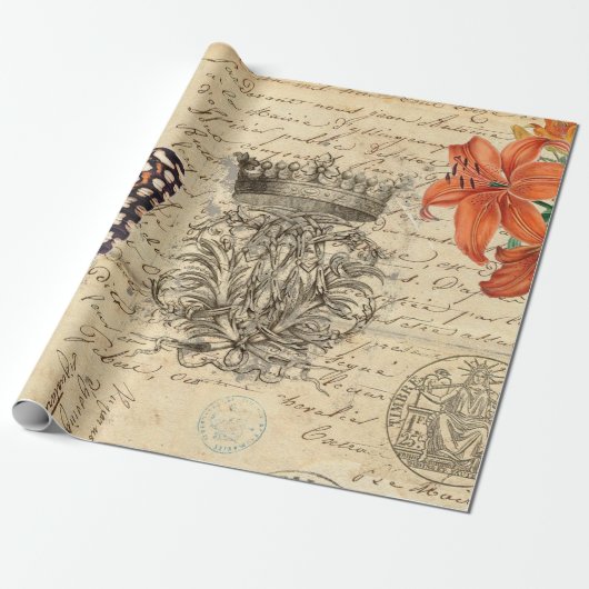 Papier des Schmetterlings-Skript-60lb Decoupage Geschenkpapier (Ungerollt)