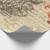 Papier des Schmetterlings-Skript-60lb Decoupage Geschenkpapier (Ecke)