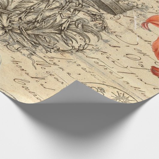 Papier des Schmetterlings-Skript-60lb Decoupage Geschenkpapier (Ecke)