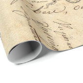 Papier des Schmetterlings-Skript-60lb Decoupage Geschenkpapier (Rolleneckpunkt)
