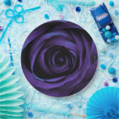 Papier Dinner Plate HAMbWG Rose Lila Pappteller (Party)