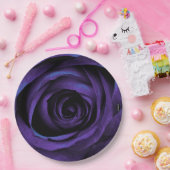 Papier Dinner Plate HAMbWG Rose Lila Pappteller (Party)