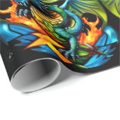 Papier-Drache Flieg Geschenkverpackung Geschenkpapier (Rolleneckpunkt)