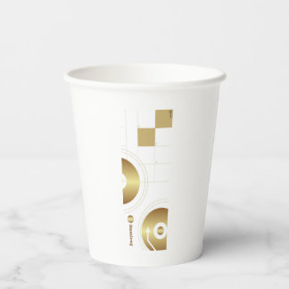 Papier Drink Cup DamienJ Logo Pappbecher