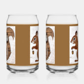Papier-Eichhörnchen-Sodaglas Dosenglas (Rechts)