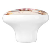 Papier Einhorn (Niedlich Origami) Keramikknauf (Seitenansicht)