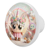 Papier Einhorn (Niedlich Origami) Keramikknauf (Rechts)