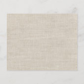 PAPIER-Einladung | Rustikale Sonnenblume Burlap Flyer (Hinten)