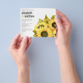 PAPIER-Einladung | Rustikale Sonnenblume Flyer (Gruppe)