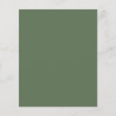 PAPIER Elegante Blumen-Script Hochzeitsshower-Einl (Hinten)