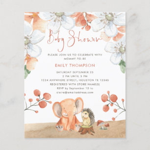 PAPIER   Elephant Igel Florals Girl Babydusche