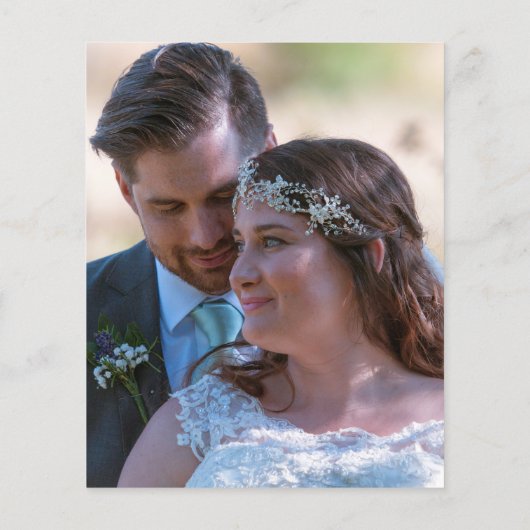 PAPIER | Eukalyptus Leaf Script Foto Vielen Dank (Hinten)