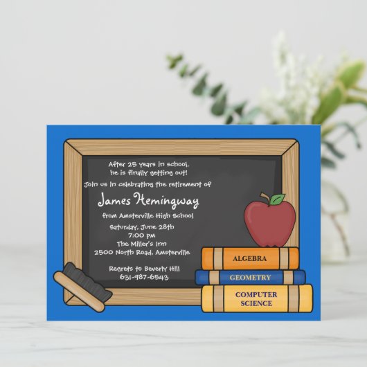 PAPIER-FARBE EINLADUNG (Stehend Vorderseite)