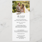 Papier-Foto-Hochzeitsmenü-Kartenständer Menükarte (Vorderseite)