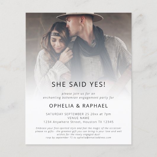 PAPIER-Foto-Overlay-Partei für Bohemisches Engagem Flyer (Vorne)