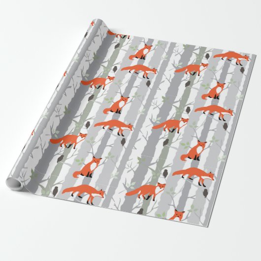 Papier Fox Wrappin Geschenkpapier (Ungerollt)