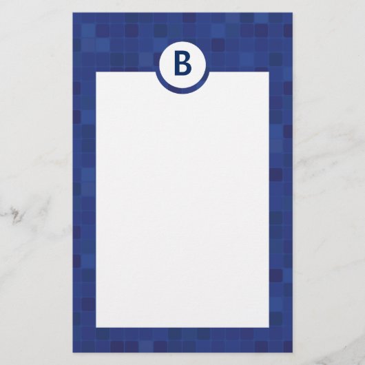 Papier für blaue Mosaike (Vorderseite)
