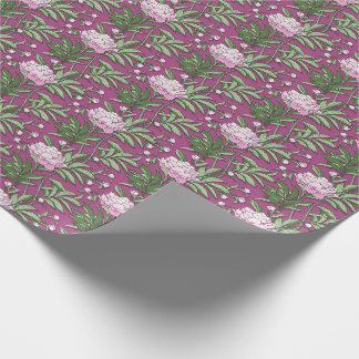 Papier für Blumenzwiebeln und rosa Pailletten Geschenkpapier