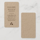 Papier für das Coffee-Business-Logo Visitenkarte (Vorne/Hinten)