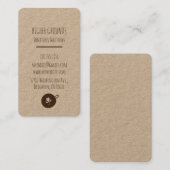 Papier für das Coffee-Business-Logo Visitenkarte (Vorne/Hinten)