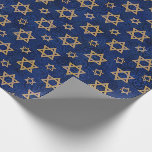 Papier für das Design von Navy Gold Geschenkpapier (Ecke)