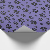 Papier für das Design von Paw Prints Geschenkpapier (Ecke)