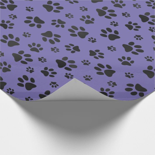 Papier für das Design von Paw Prints Geschenkpapier (Ecke)
