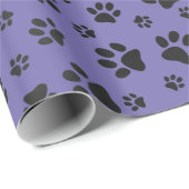 Papier für das Design von Paw Prints Geschenkpapier (Rolleneckpunkt)