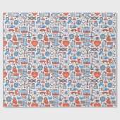 Papier für das medizinische Muster Geschenkpapier (Flach)