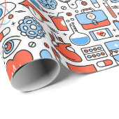 Papier für das medizinische Muster Geschenkpapier (Rolleneckpunkt)