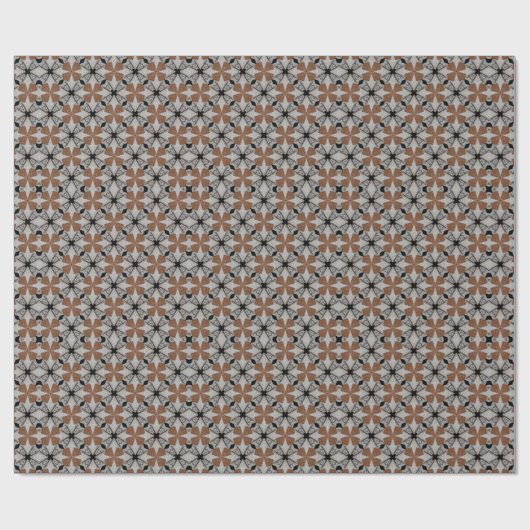 Papier für das Muster braun und schwarz Geschenkpapier (Flach)