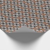 Papier für das Muster braun und schwarz Geschenkpapier (Ecke)