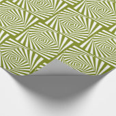 Papier für das Muster der grünen geometrischen Spi Geschenkpapier (Ecke)