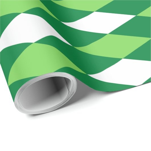 Papier für das Muster "Green and White Diamond" Geschenkpapier (Rolleneckpunkt)