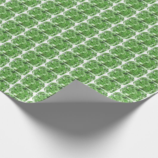 Papier für das Muster "Grüne Diamant" Geschenkpapier (Ecke)