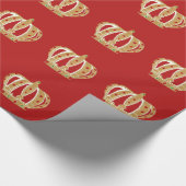 Papier für das Muster in Gold und Rot Geschenkpapier (Ecke)