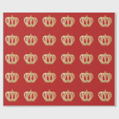 Papier für das Muster in Gold und Rot Geschenkpapier (Flach)