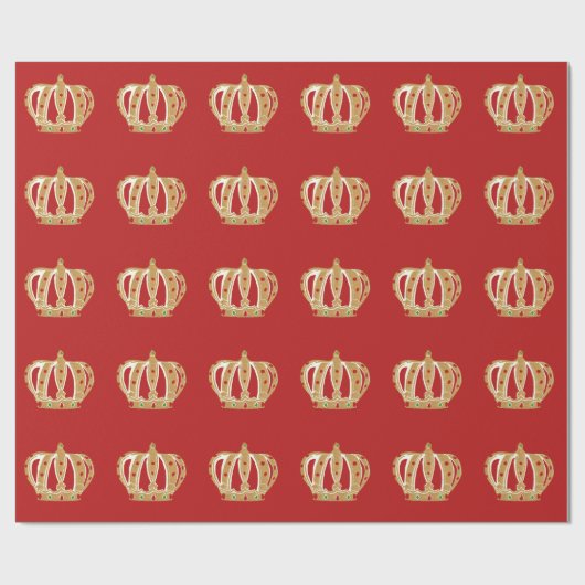 Papier für das Muster in Gold und Rot Geschenkpapier (Flach)