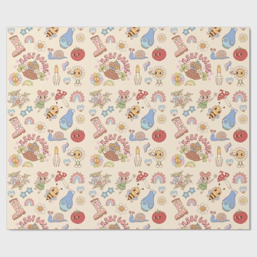 Papier für das Retro-Zeichenmuster Geschenkpapier (Flach)