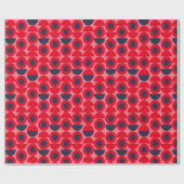 Papier für das rote geometrische Muster Geschenkpapier (Flach)