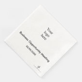 Papier für das Schwarz-Weiß-Seminar-Logo Serviette (Ecke)