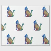 Papier für das Sternkatzenglühen, 30 in x 2 ft Geschenkpapier (Flach)