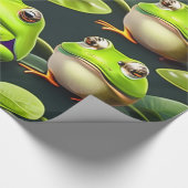 Papier für das Wrapping des Froschdesigners Geschenkpapier (Ecke)
