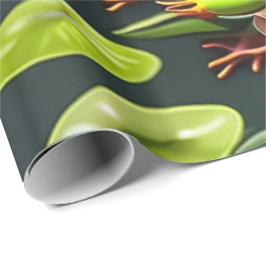 Papier für das Wrapping des Froschdesigners Geschenkpapier (Rolleneckpunkt)