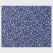 Papier für das Wrapping von Navy und Blue Snowflak Geschenkpapier (Flach)