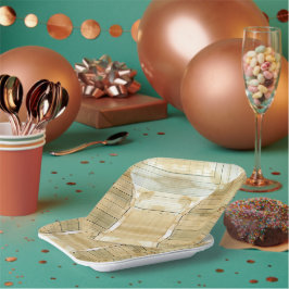 Papier für den Buchhalter des Kaffees Pappteller