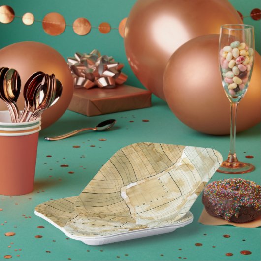 Papier für den Buchhalter des Kaffees Pappteller (Multi)