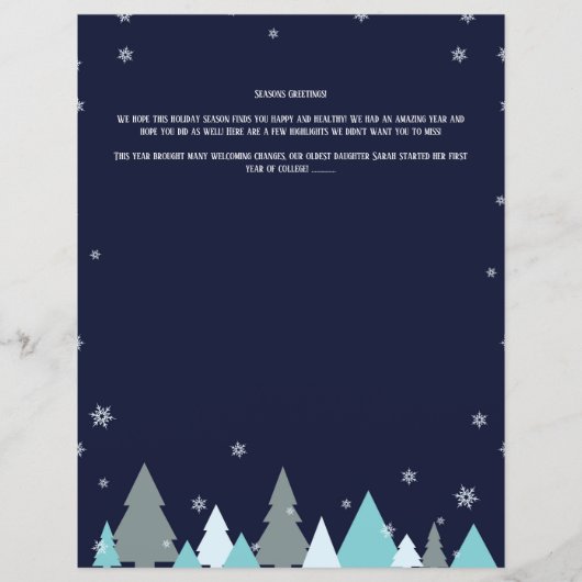 Papier für den Holiday Drucker (Vorderseite)