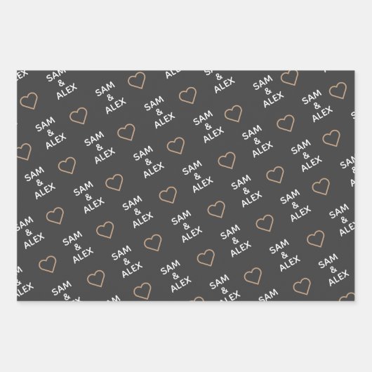 Papier für den Valentinstag (Vorderseite)