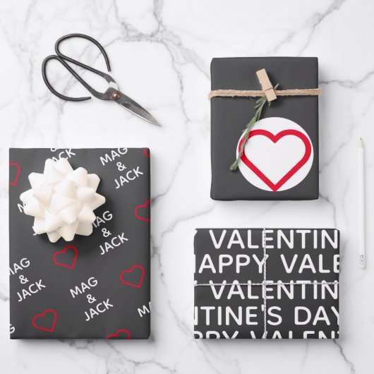 Papier für den Valentinstag (Vorderseite)